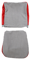 Cover Front seat 544A Favorit 58-60 red/