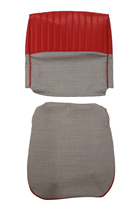Cover Front seat 544A 58-60 red/grey