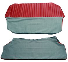 Cover Rear seat 544 58-60 red/grey Alt.1