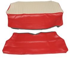 Cover Rear seat 544 58-60 red/beige Alt1