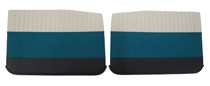 Door panel 120 4d 59-60 beige/turquoise/