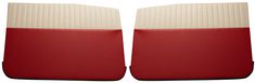 Door panel 120 4d 58-60 US red/beige LHF