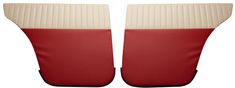 Door panel 120 4d 58-60 US red/beige LHR
