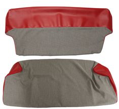 Cover Rear seat Duett 58-62 red/grey