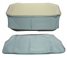 Cover Rear seat 544 58-60 US blue/beige
