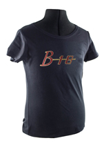 T-shirt woman black B18 emblem