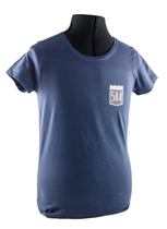 T-shirt woman blue 544 badge