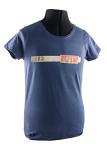 T-Shirt woman blue 123GT emblem
