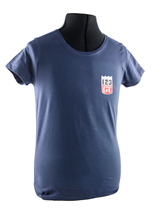 T-shirt woman blue 123GT emblem