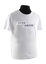 T-shirt white overdrive emblem
