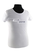 T-shirt woman white overdrive emblem