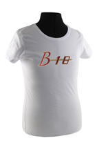 T-shirt woman white B18 emblem