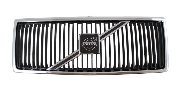 Grille 240 86- chrome/black with emblem | Radiator Grille 240 1