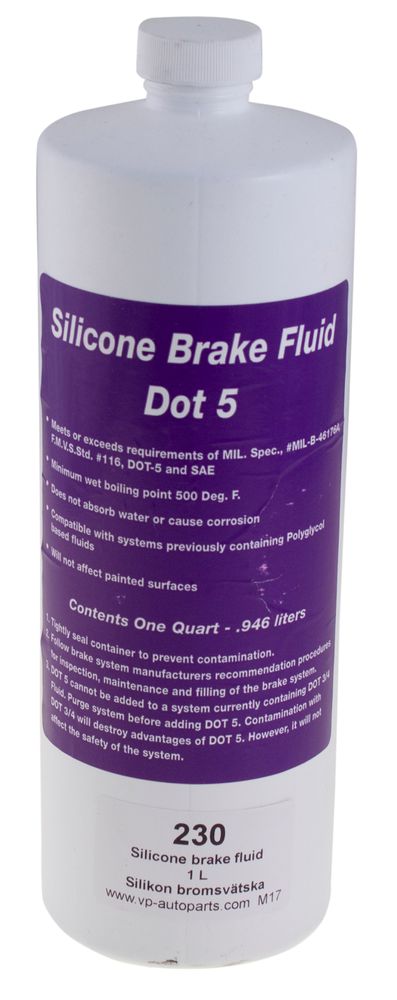 SILICONE DOT 5 BRAKE FLUID-QUART