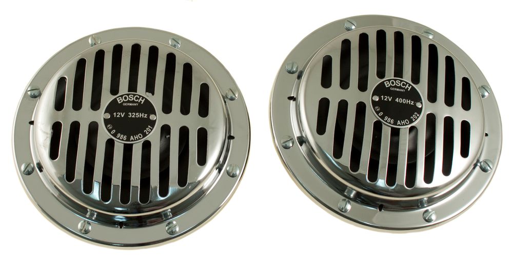 Horn 12 V Kit Bosch Chromed | Horn 164 1967-75 - Horn - Electri