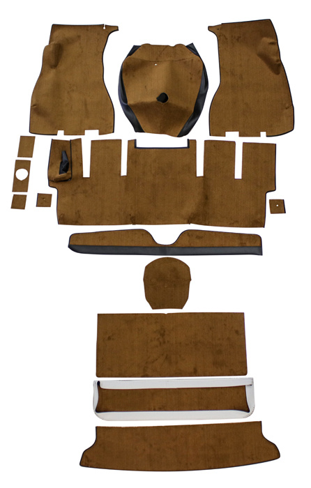 Carpet kit Volvo 1800E 1972 brown
