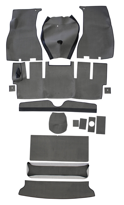 Carpet kit Volvo 1800E 1972 grey