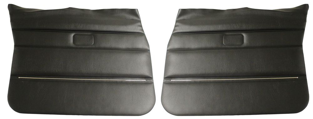 Door panels front 244/245 78- black Univ
