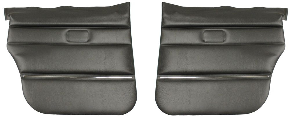 Door panels rear 244/245 79- black Univ.