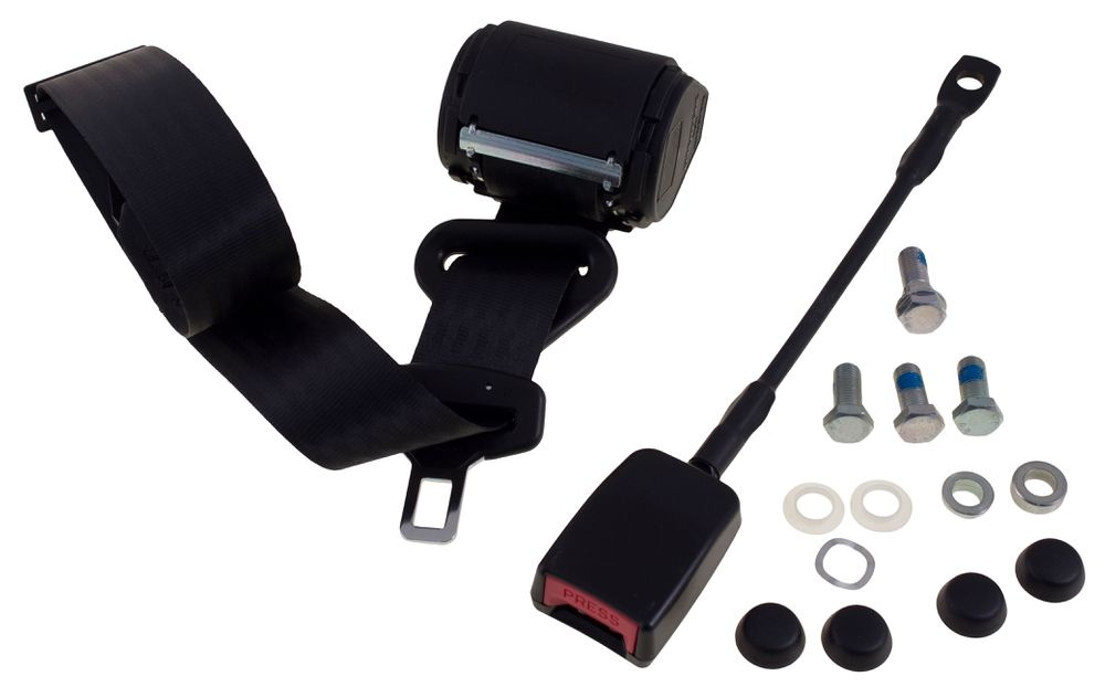 Safety belt Front seat 3-point black