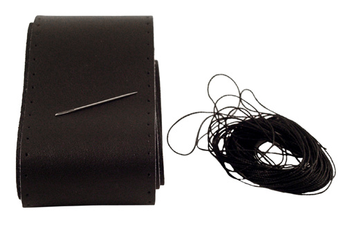 Cover Steering wheel black leather