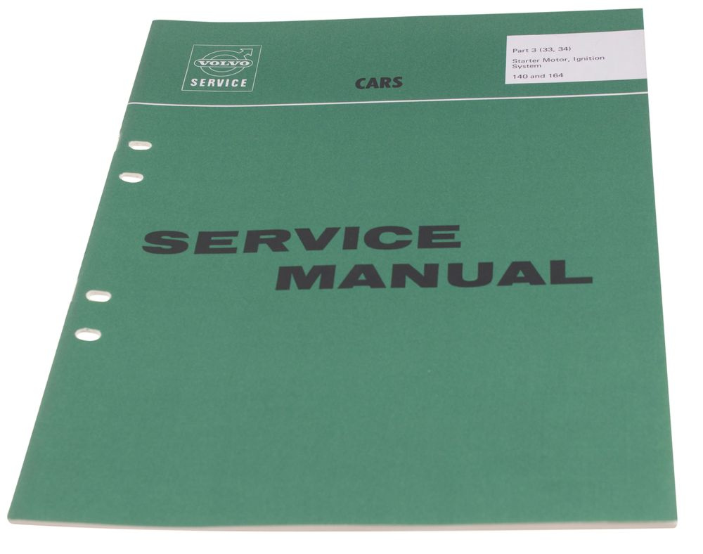 Workshop manual Startermotor 140/164 Eng