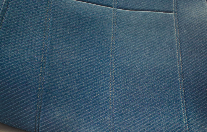 Upholstery front seats 240 78-85 blue