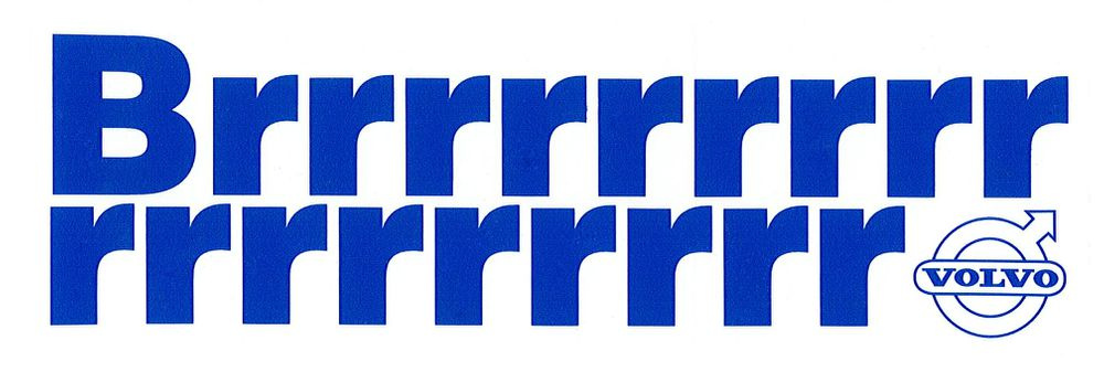 Decal Volvo air conditioning Brrrrr