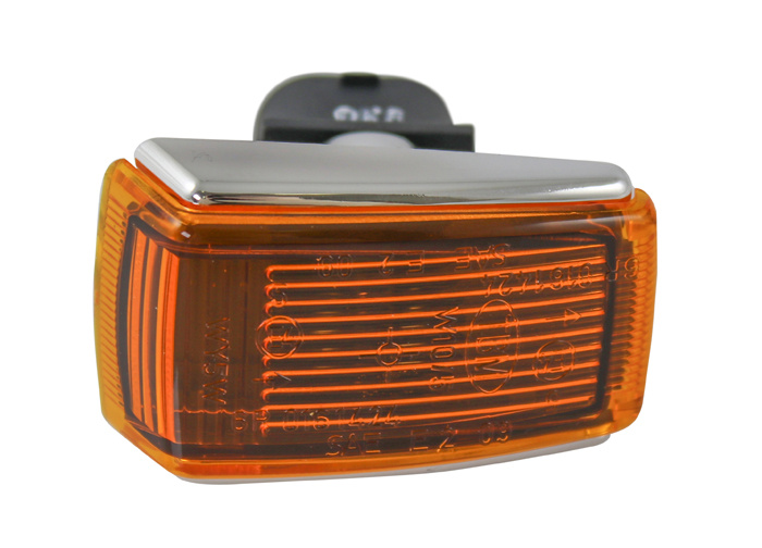 Flasher chromed 240 85-89 yellow glas