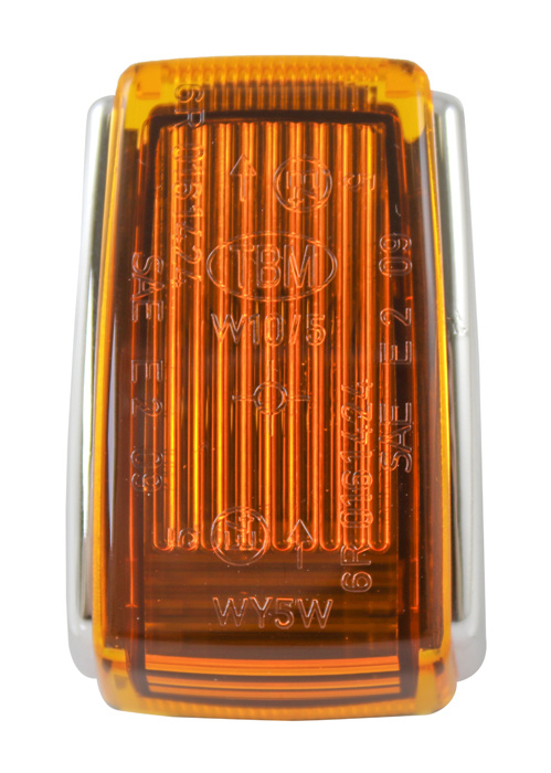 Flasher chromed 240 85-89 yellow glas