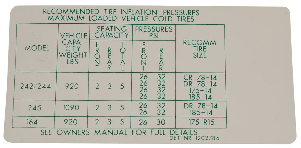 Decal 164 export 1975-