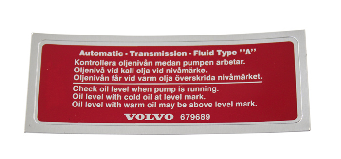 Decal Oil reservoir 164 (679689)