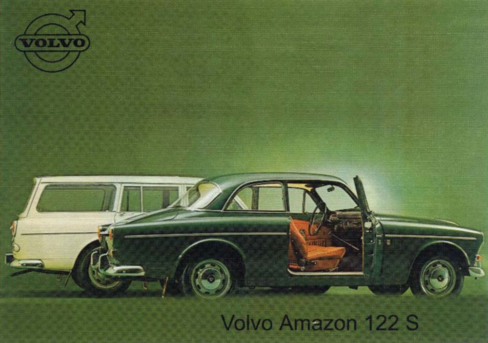 Post card  Amazon 122 S / 122 Wagon