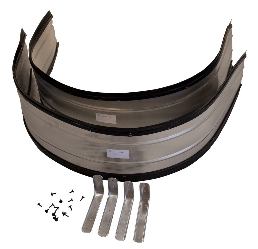 Splash plates PV/Duett aluminium rear