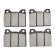 Brake pads 140/164/240 ATE front Brake pads 140/164/240 ATE front