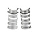 Main bearing kit B200/B230/B234 0,25mm 8 Main bearing kit B200/B230/B234 0,25mm 8