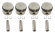 Piston set (4 pcs) B20/B30 -73 Std Mahle Piston set (4 pcs) B20/B30 -73 Std Mahle