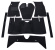 Mattsats Amazon 65-70 svart textil för Automatlåda