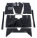 Carpet kit black for Volvo 122 65-70 M/T