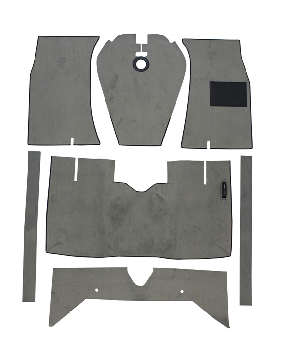 Carpet kit grey for Volvo 120 RHD 65-70