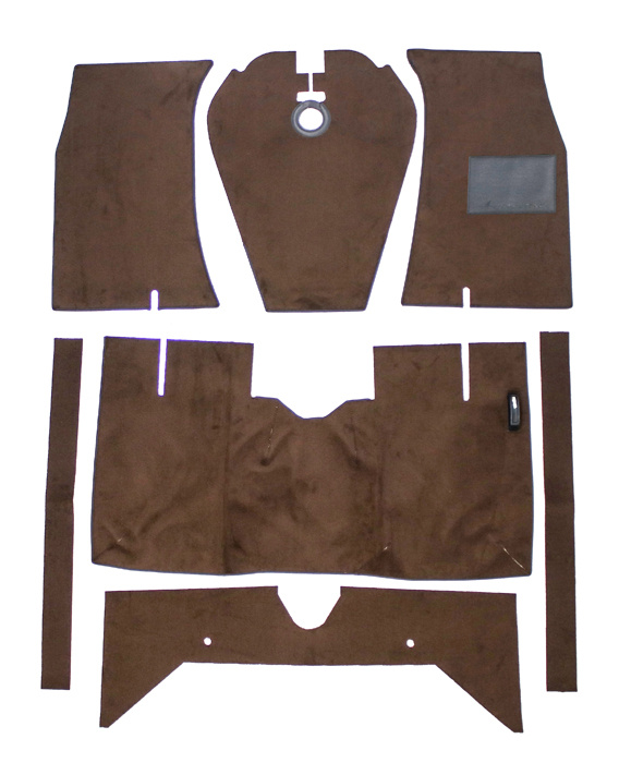 Carpet kit brown for Volvo 122 65-70 RHD
