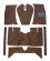 Carpet kit brown for Volvo 122 65-70 RHD