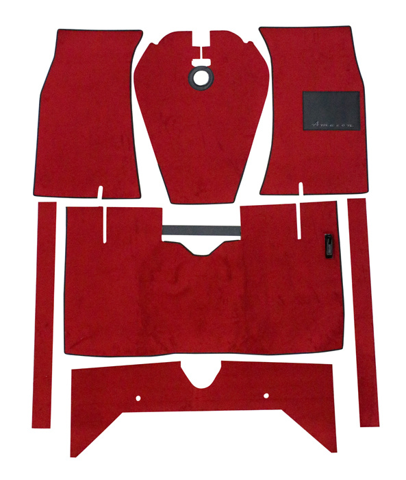 Carpet kit red for Volvo 122 red RHD M/T
