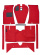 Carpet kit red for Volvo 122 65-70 M/T