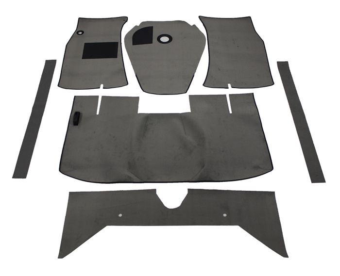 Carpet kit grey for Volvo 122 62-64 M/T