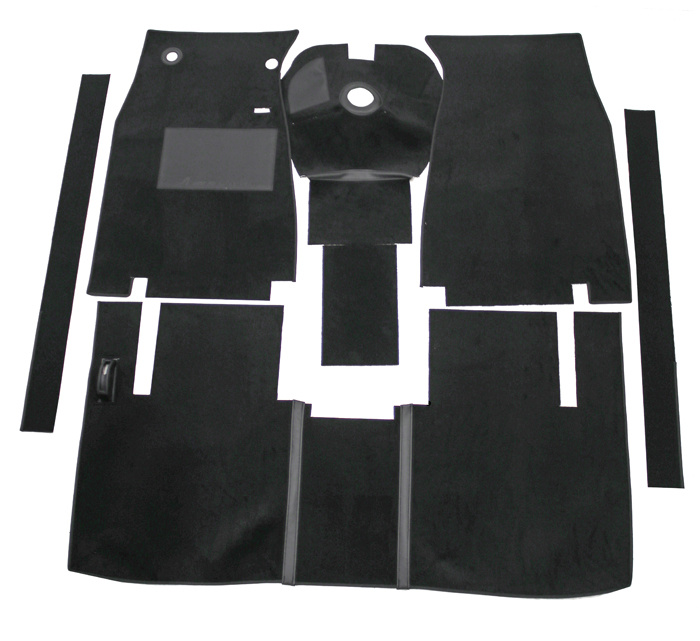 Carpet kit Volvo 122 57-61 black