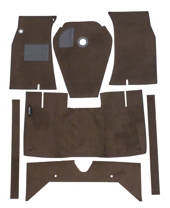 Carpet kit brown for Volvo 122 62-64 M/T