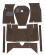 Mattsats Amazon 62-64 B18 brun textil