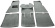 Mattsats 444 grå textil