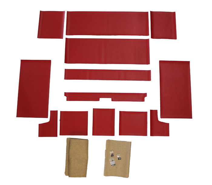 Rear seat kit P1800 61-62 red